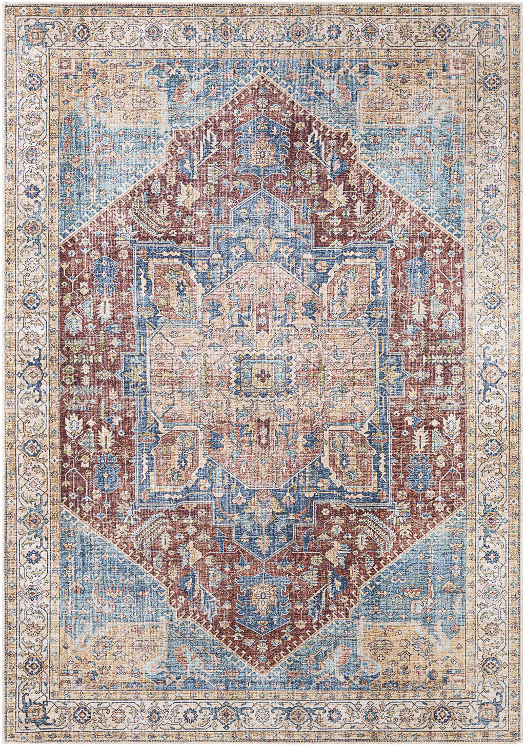 Como Washable Runner Rug - Clearance