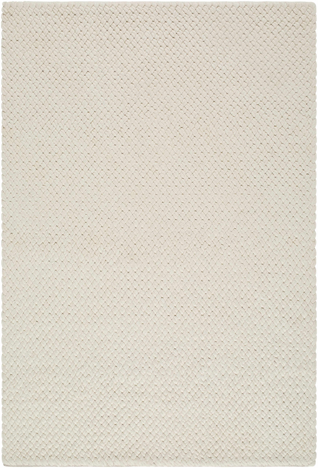 Cqasce Navy Solid Hand Woven Wool Area Rug