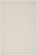 Cqasce Navy Solid Hand Woven Wool Area Rug