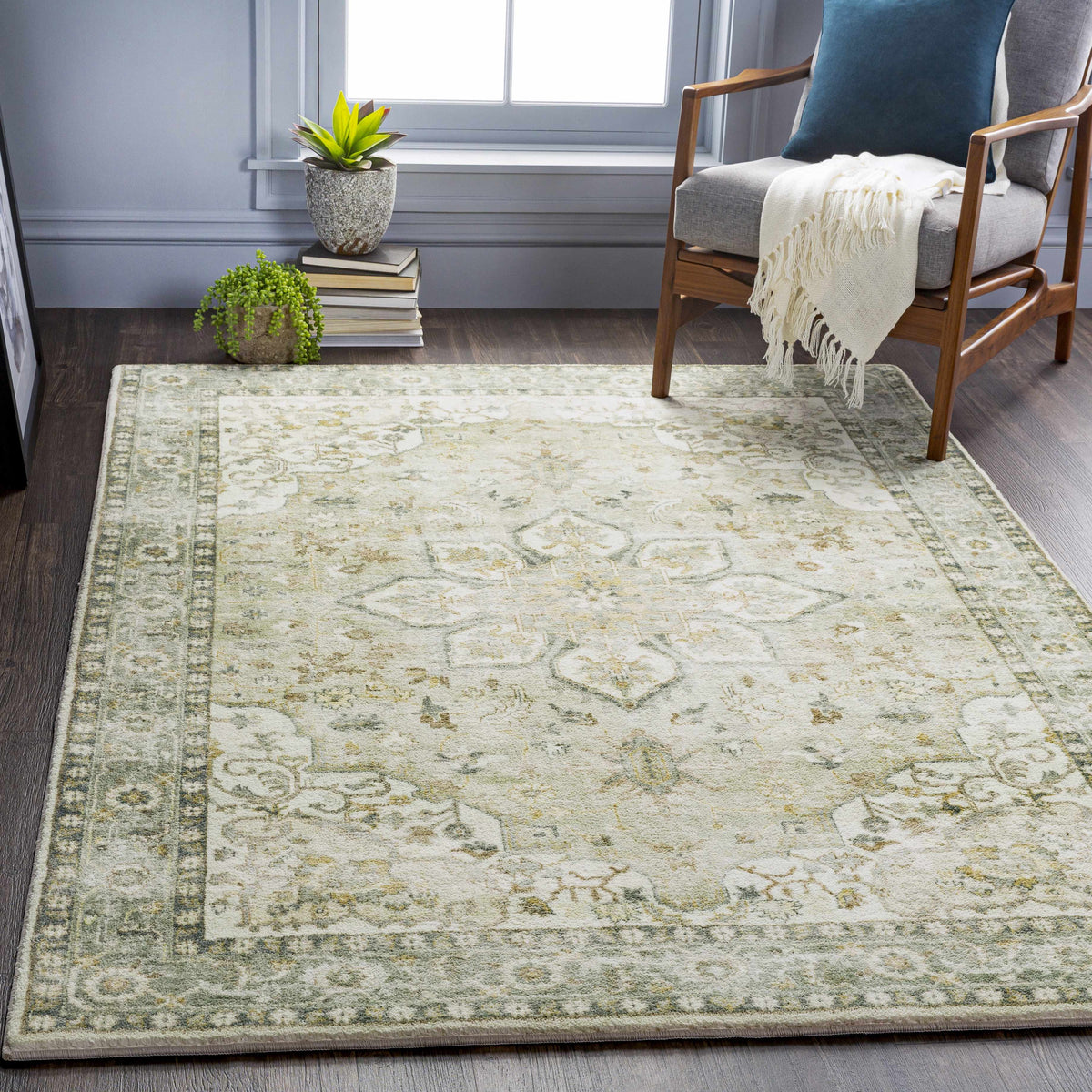 Crondall Sage Traditional Area Rug