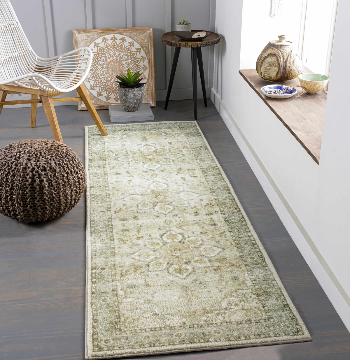 Crondall Sage Traditional Area Rug