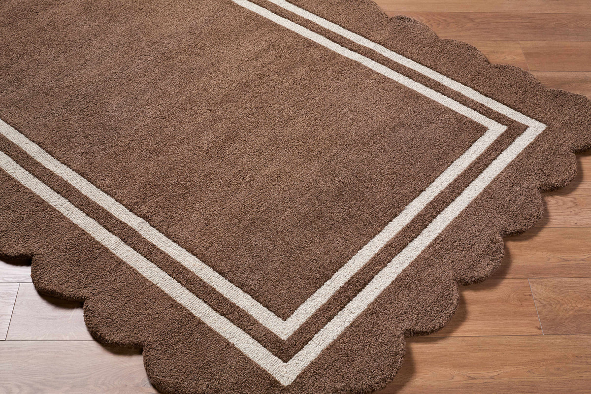 Chogan Chocolate Brown Area Rug