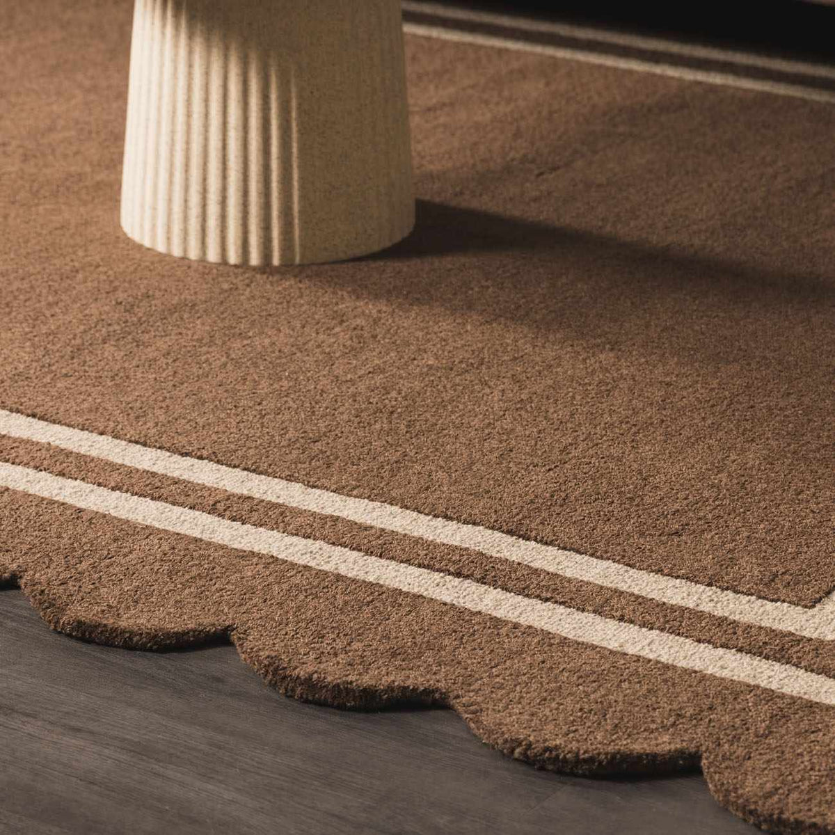 Chogan Chocolate Brown Area Rug