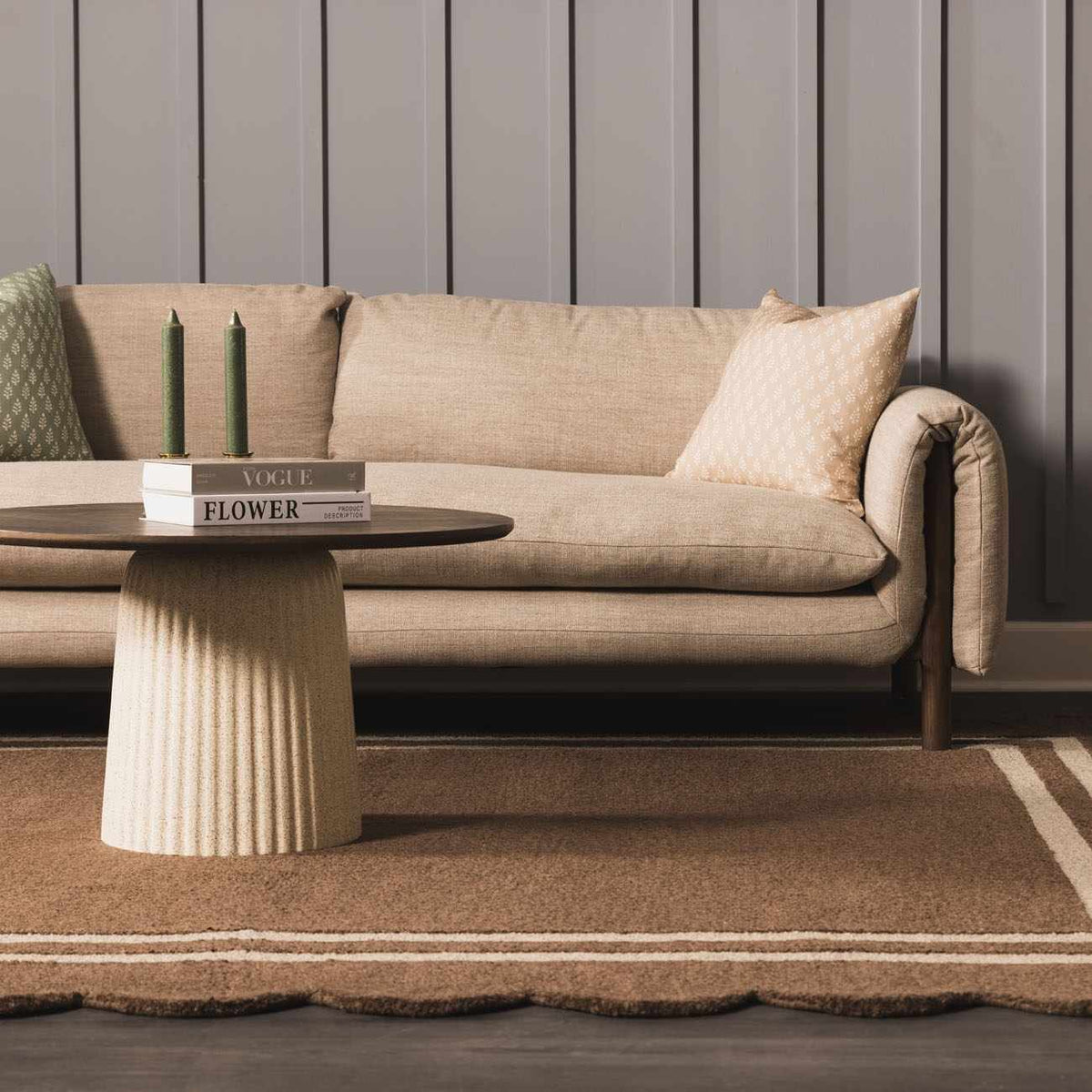 Chogan Chocolate Brown Area Rug