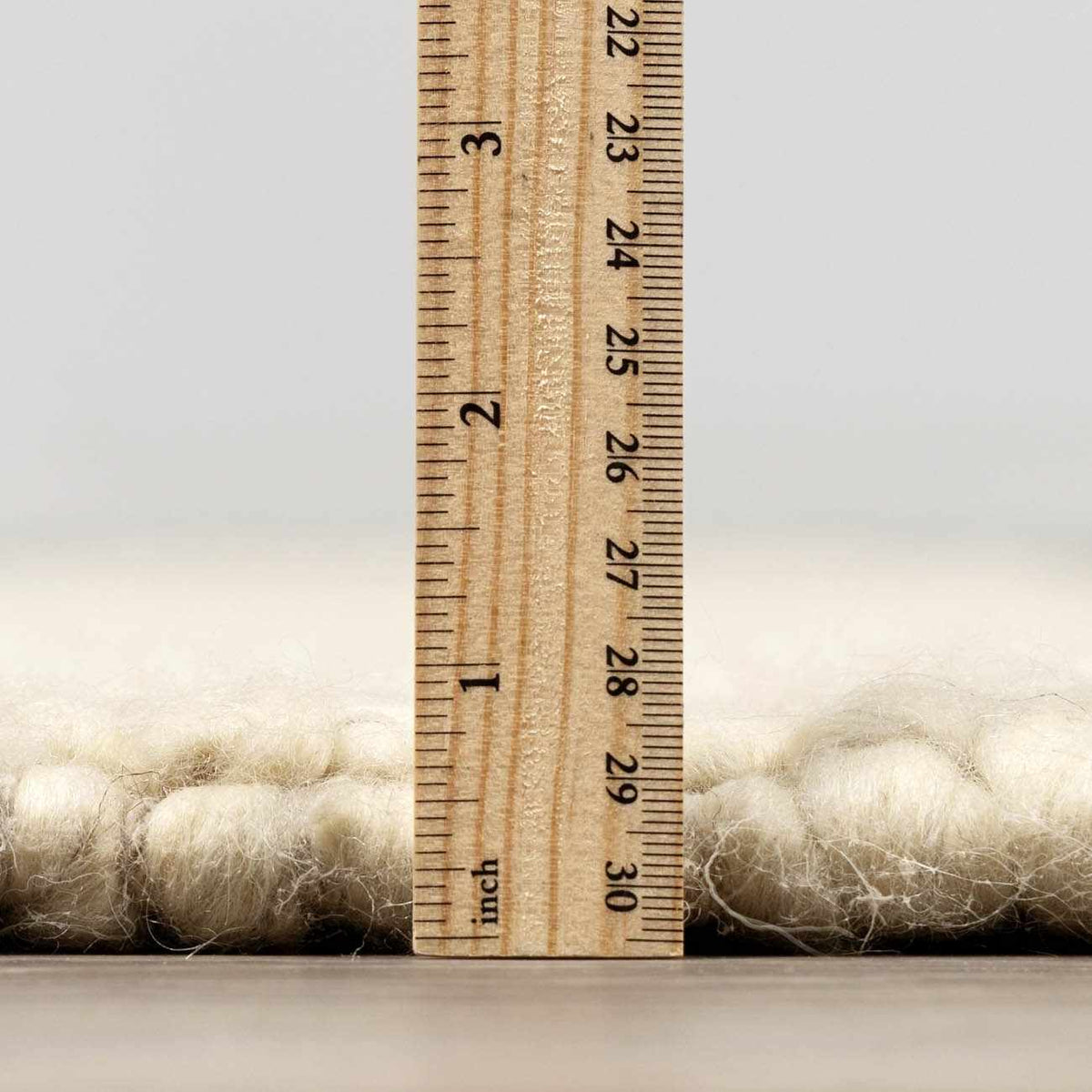 Clarke Beige Textured Wool Rug