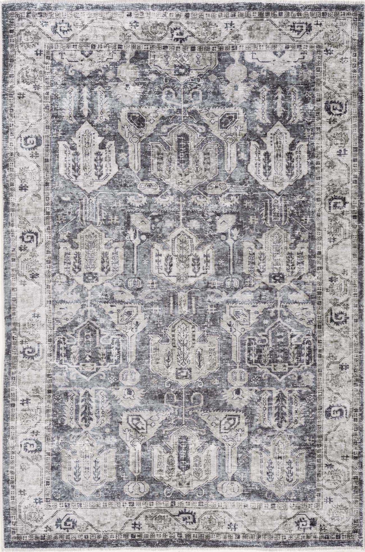Off White Holi-4602 Washable Area Rug - Clearance
