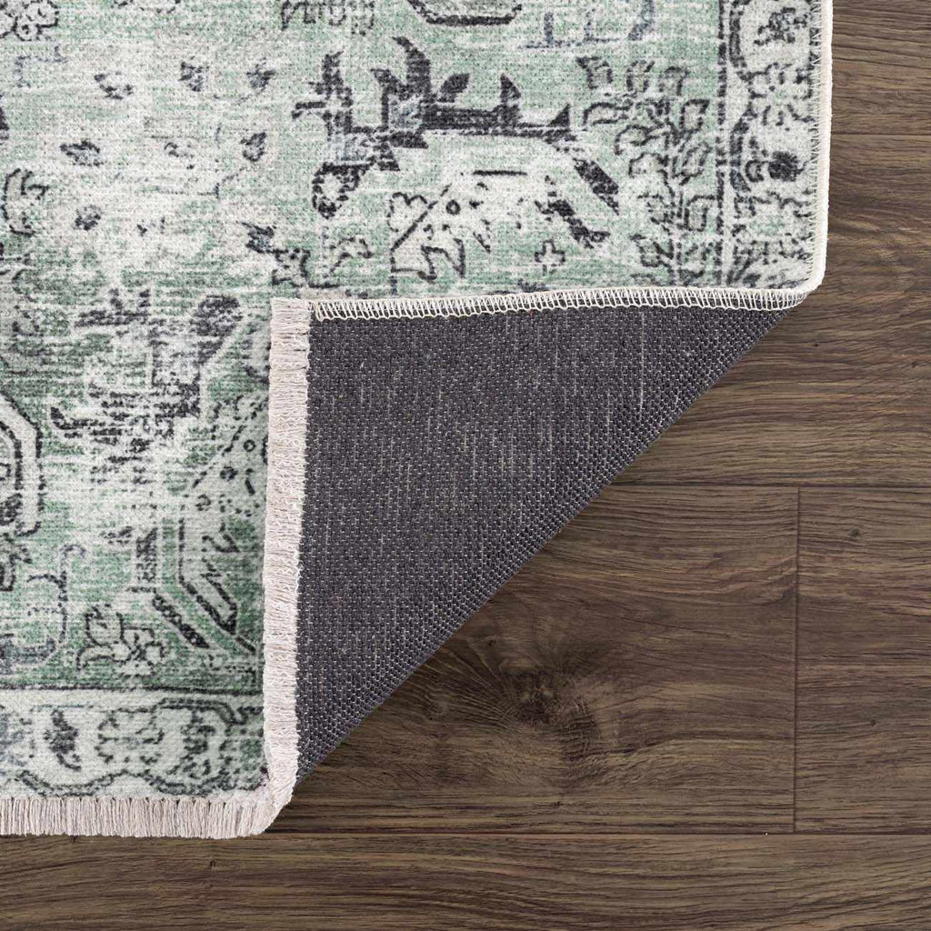 Green Holi-4605 Washable Area Rug - Clearance