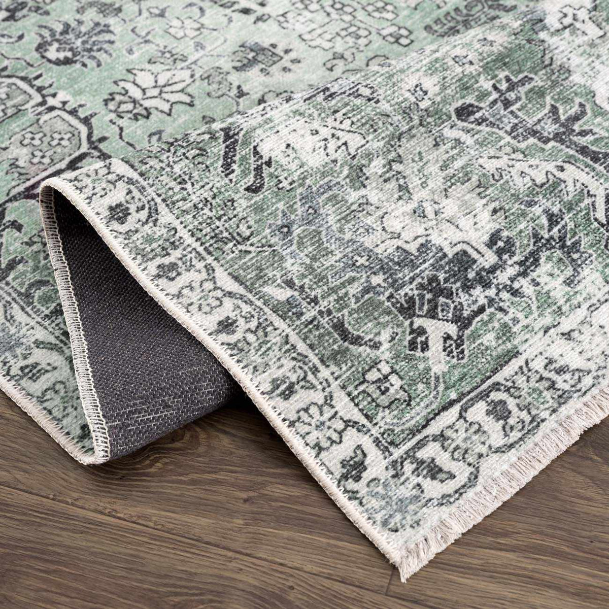 Green Holi-4605 Washable Area Rug - Clearance