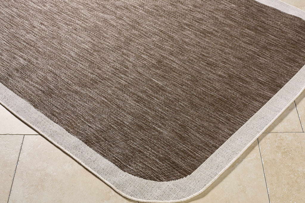 Chetan Dark Brown Outdoor Area Rug