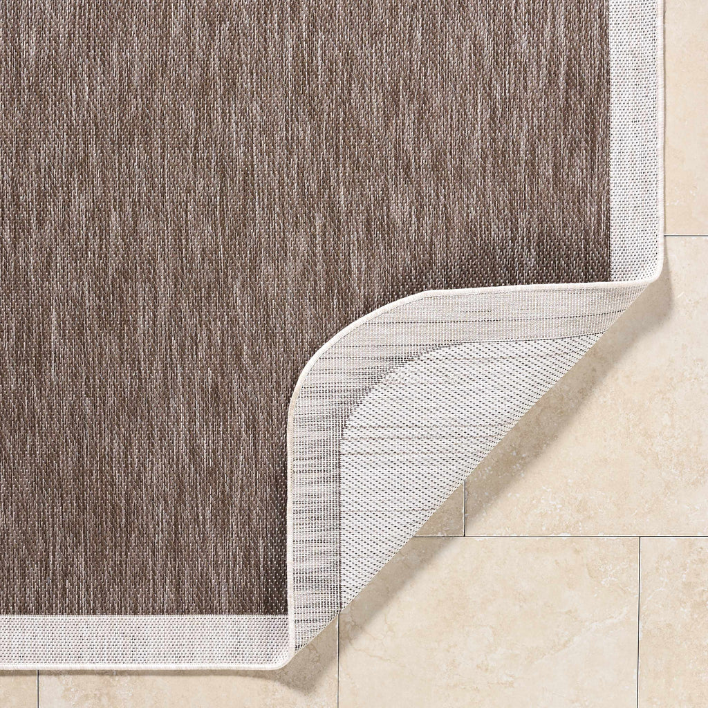 Chetan Dark Brown Outdoor Area Rug