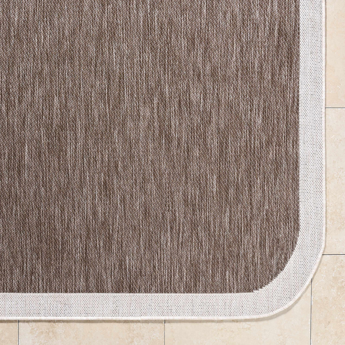 Chetan Dark Brown Outdoor Area Rug