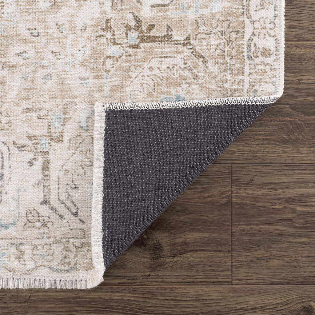 Beige Holi-4600 Washable Area Rug - Clearance