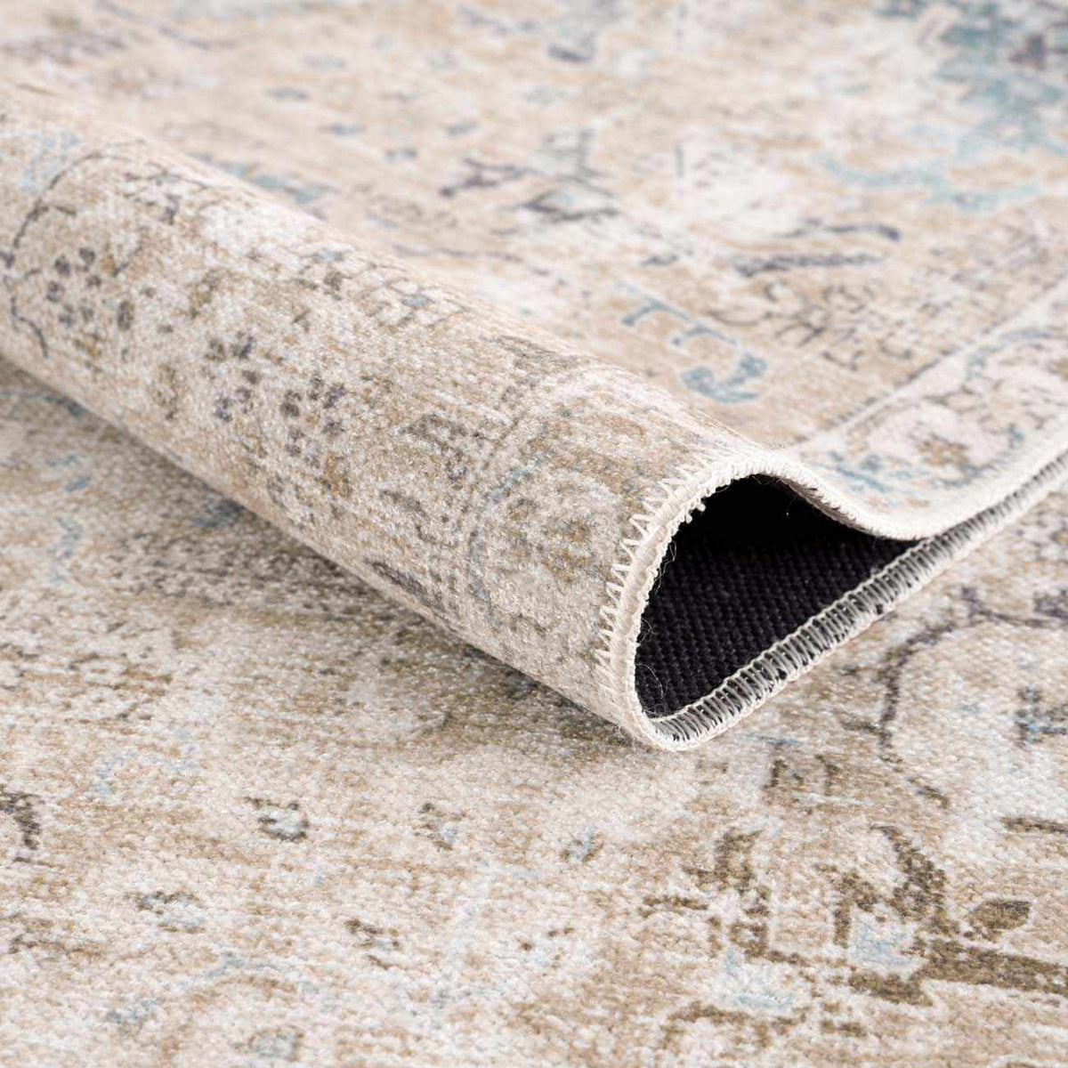 Beige Holi-4600 Washable Area Rug - Clearance