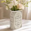 A New Chapter Begins With You - Personalized Ceramic Book Vase