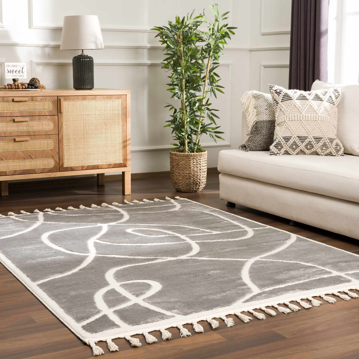 Azana Modern Gray Area Rug - Clearance