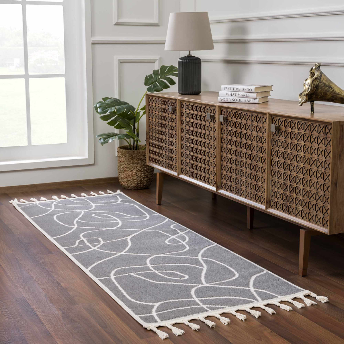Azana Modern Gray Area Rug - Clearance
