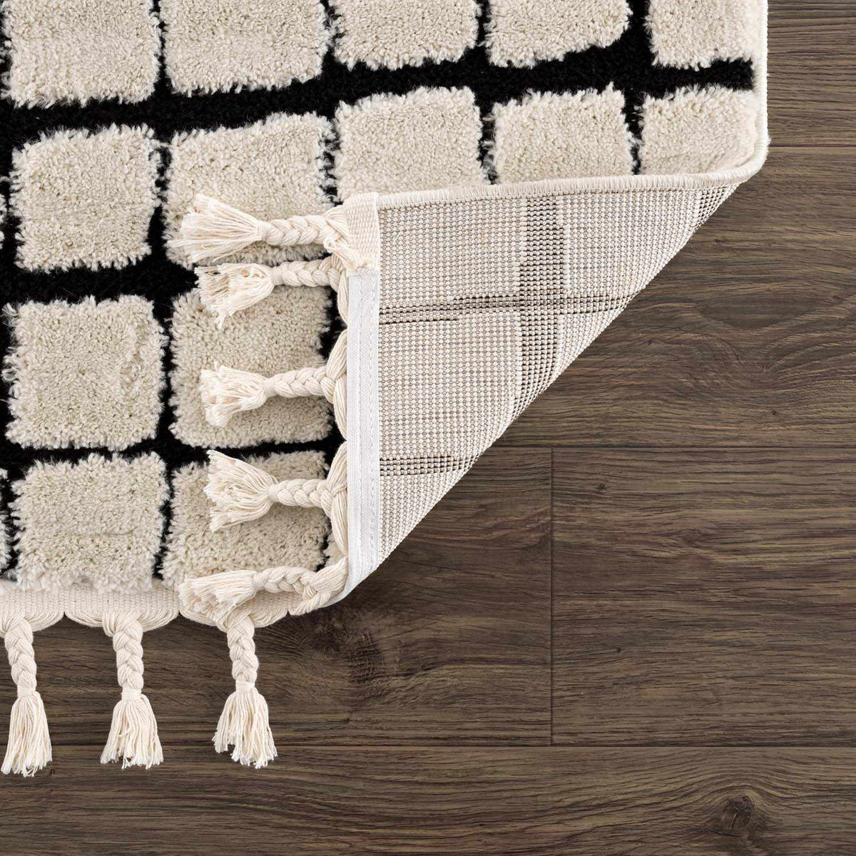 Teshi Checkered Area Rug - Clearance