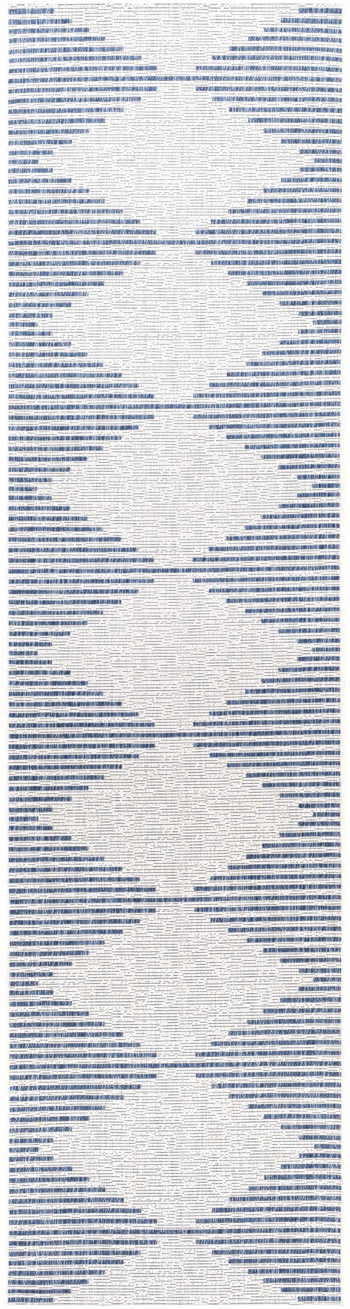 Stephan Blue & Cream Outdoor Rug