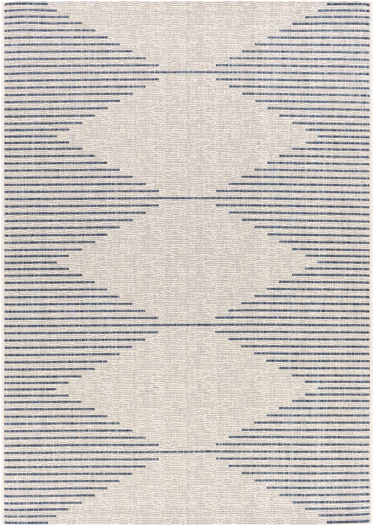 Stephan Blue & Cream Outdoor Rug