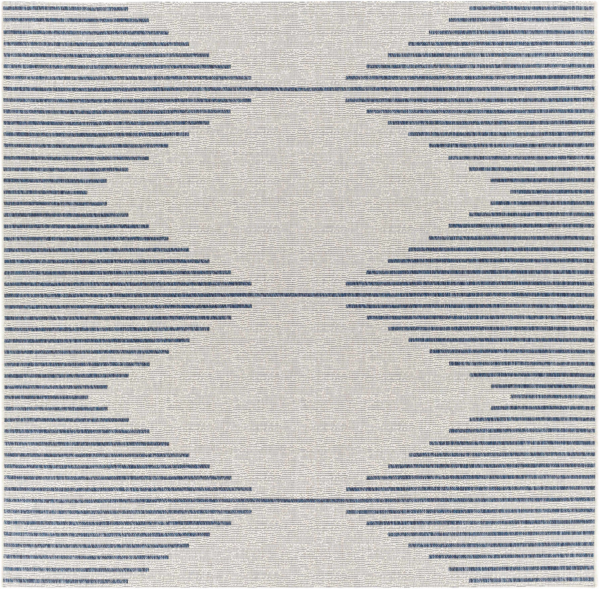 Stephan Blue & Cream Outdoor Rug