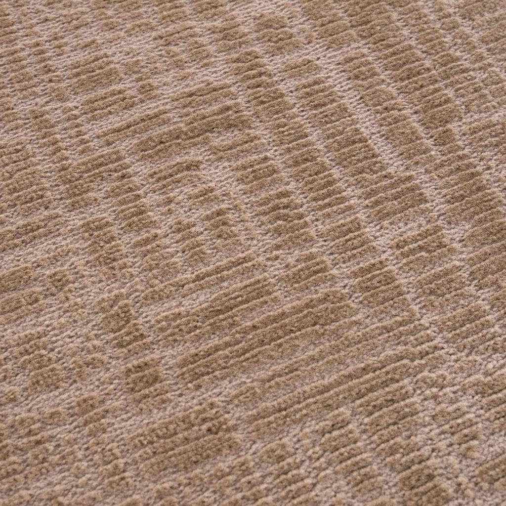 Leanna Light Brown Washable Area Rug
