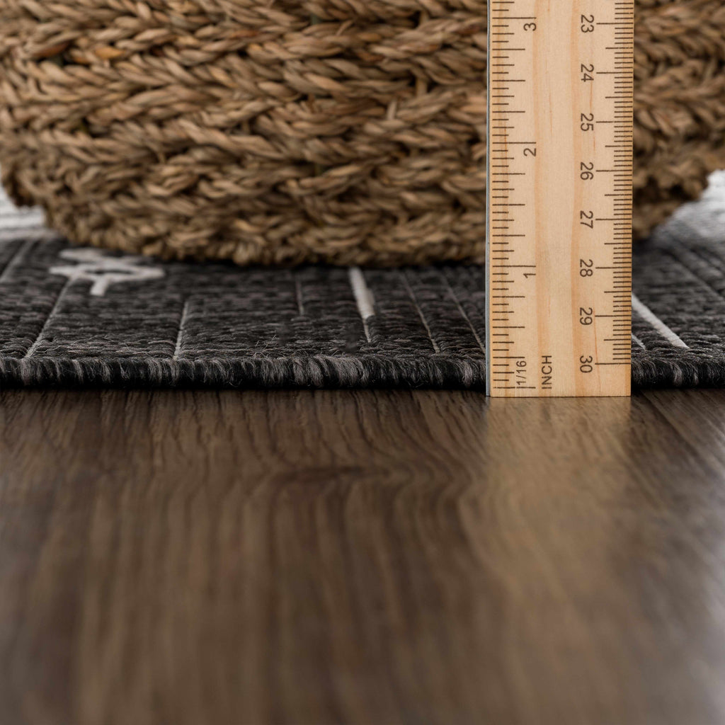 Frankville Black&White All Over Performance Outdoor Rug