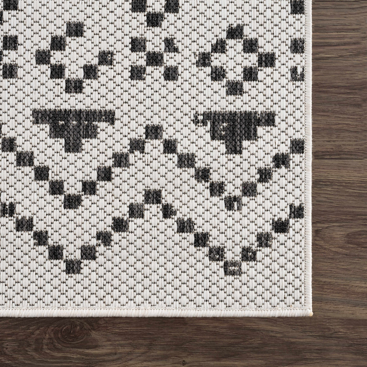 Haynesville Moroccan Design Pixel Outdoor Rug - Clearance