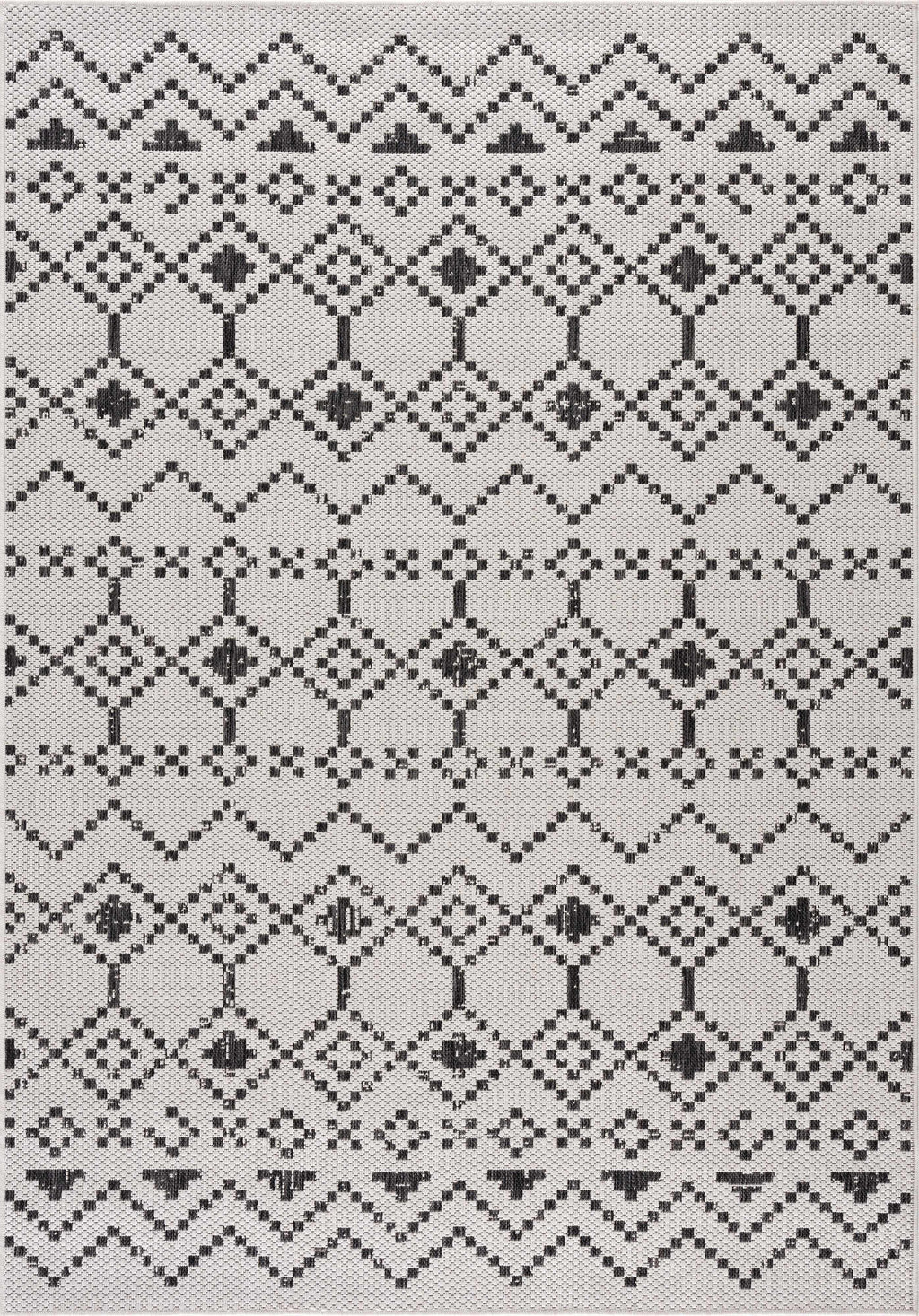 Haynesville Moroccan Design Pixel Outdoor Rug - Clearance