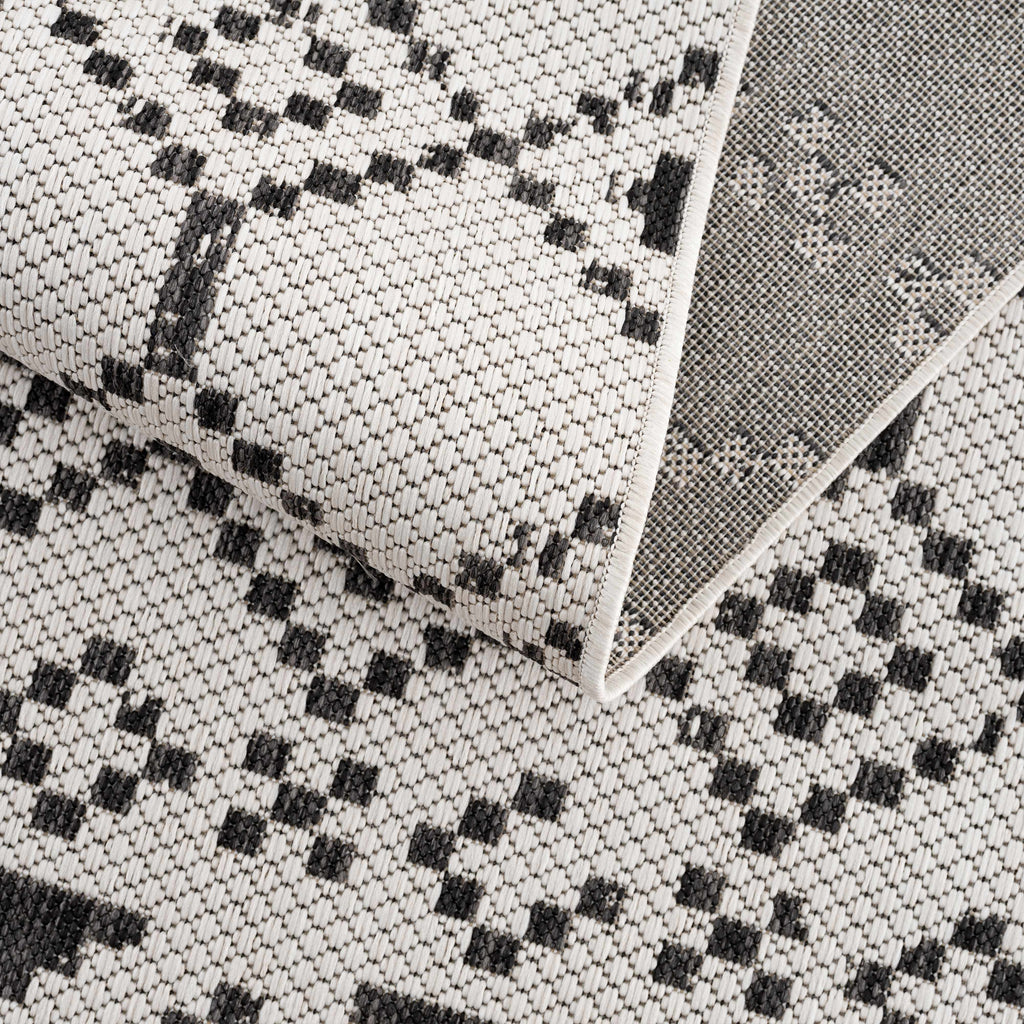 Haynesville Moroccan Design Pixel Outdoor Rug - Clearance