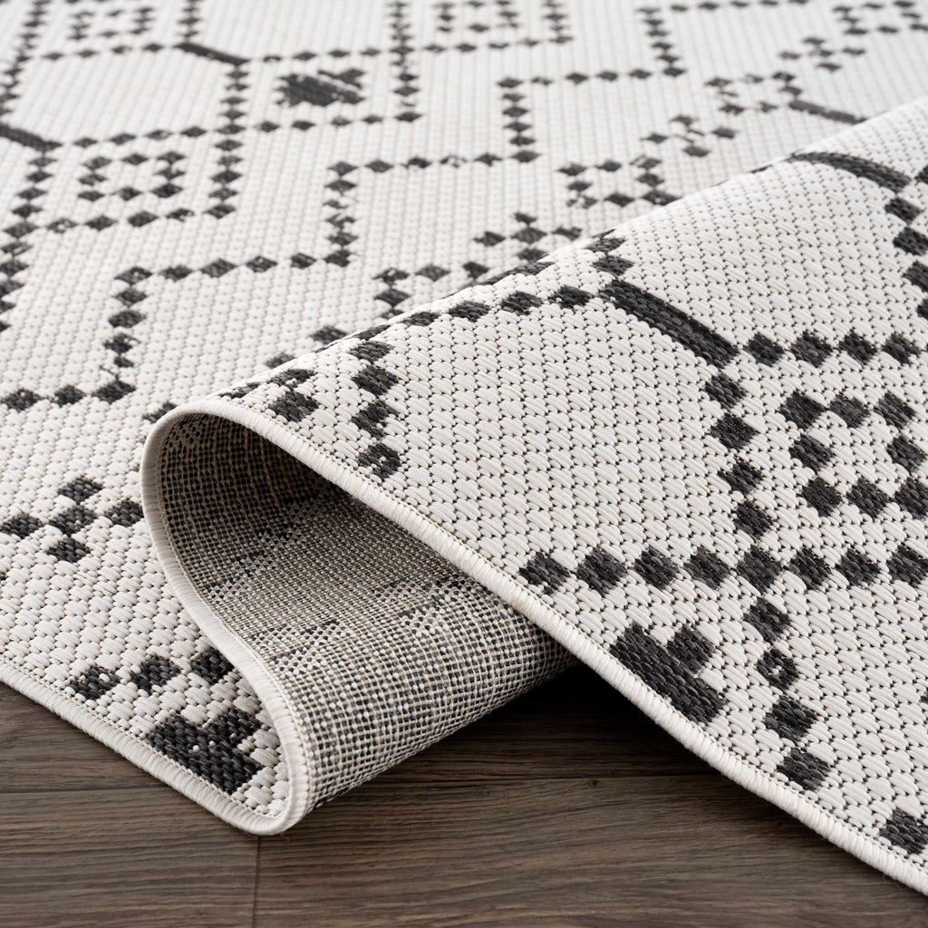Haynesville Moroccan Design Pixel Outdoor Rug - Clearance