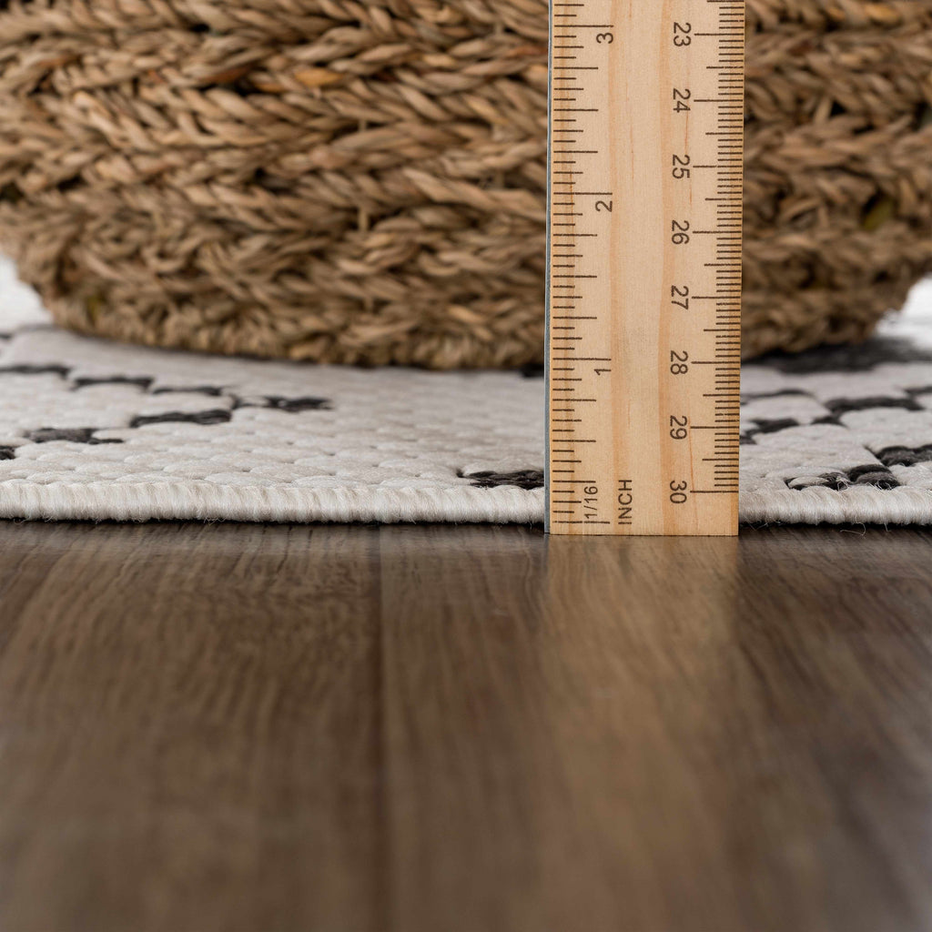 Haynesville Moroccan Design Pixel Outdoor Rug - Clearance