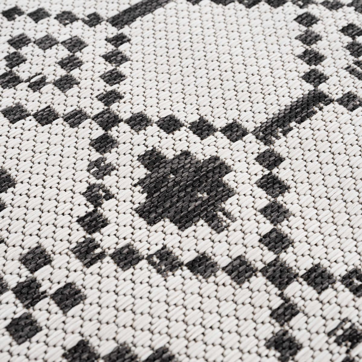 Haynesville Moroccan Design Pixel Outdoor Rug - Clearance