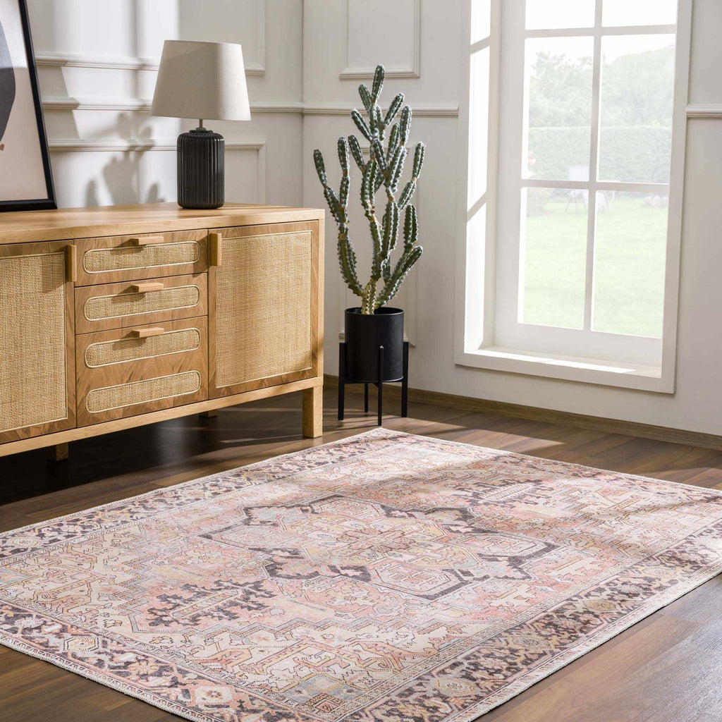Nadia Dust Pink Area Rug - Clearance