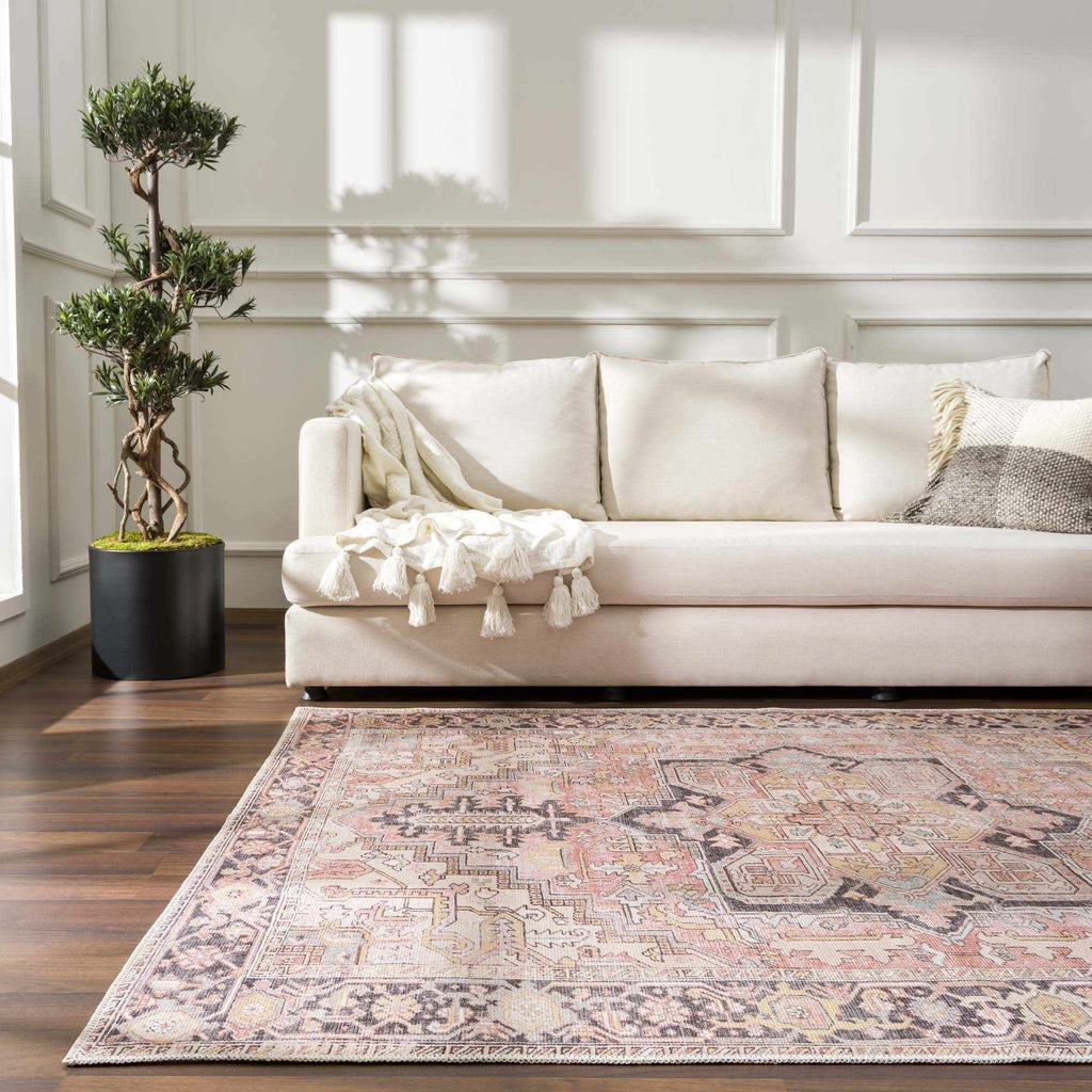 Nadia Dust Pink Area Rug - Clearance