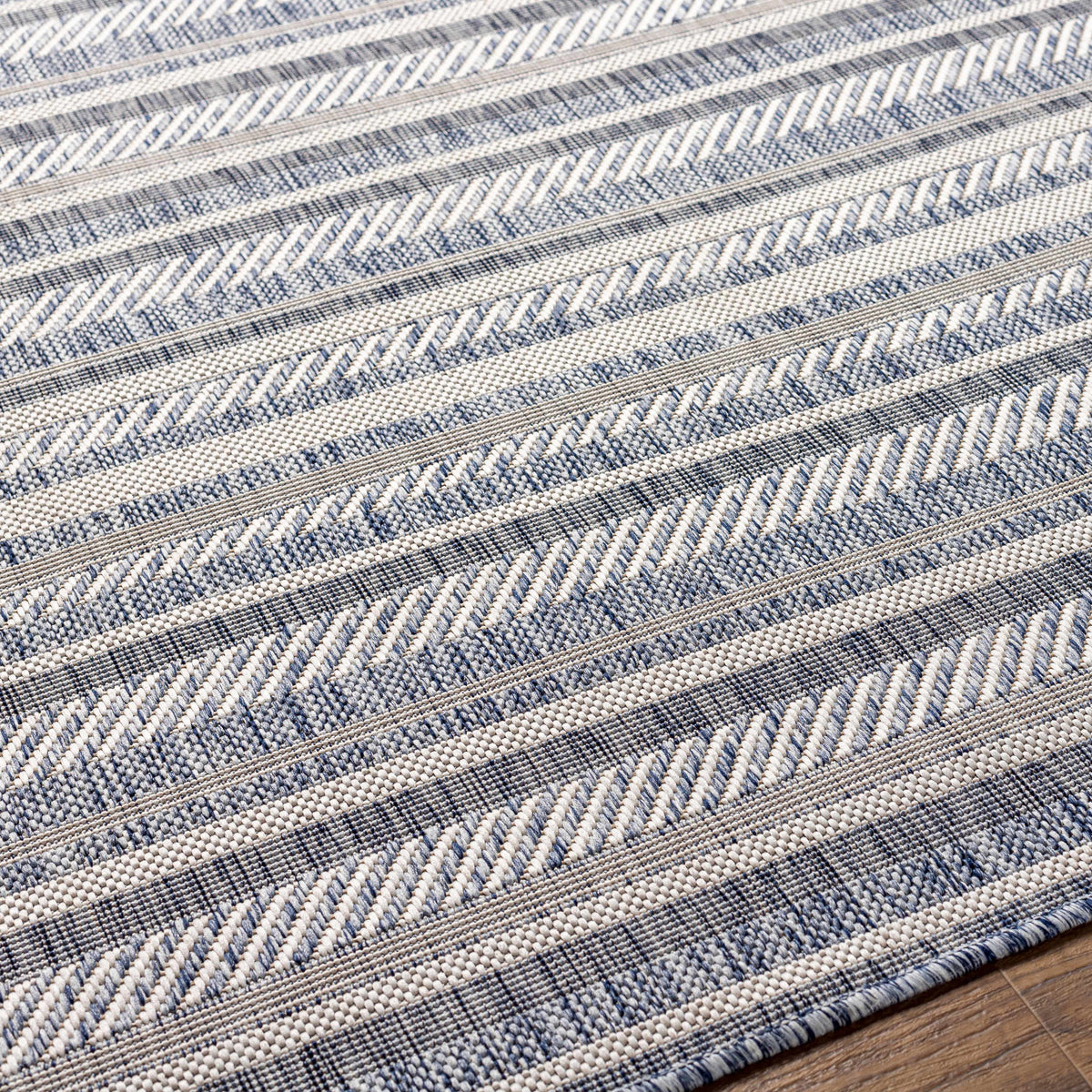 Emirgazi Striped Nordic Outdoor Rug