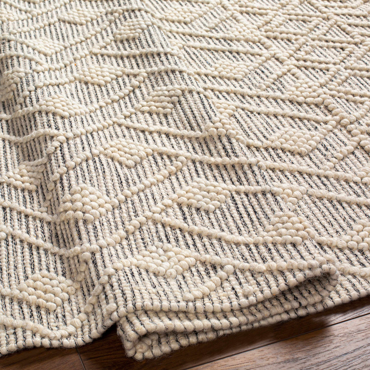 Erica Wool Rug with Tassels - Clearance