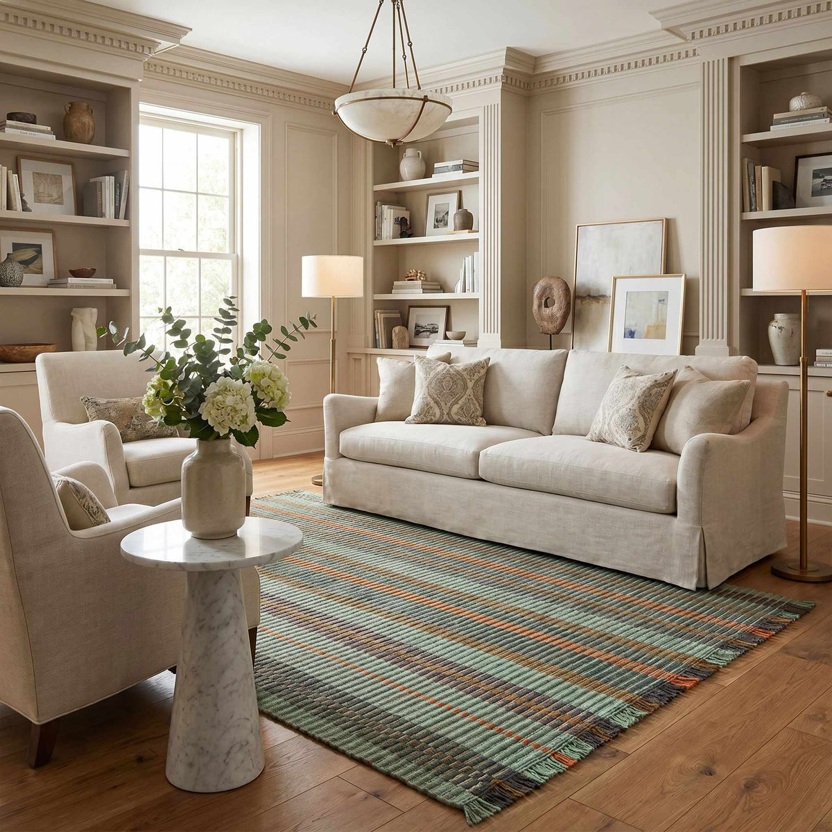 Darius Green Traditional Area Rug