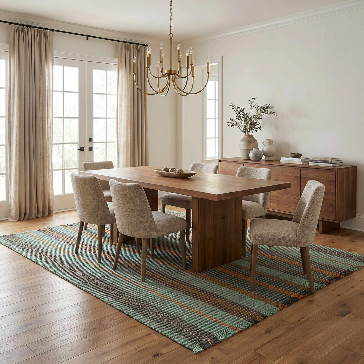 Darius Green Traditional Area Rug