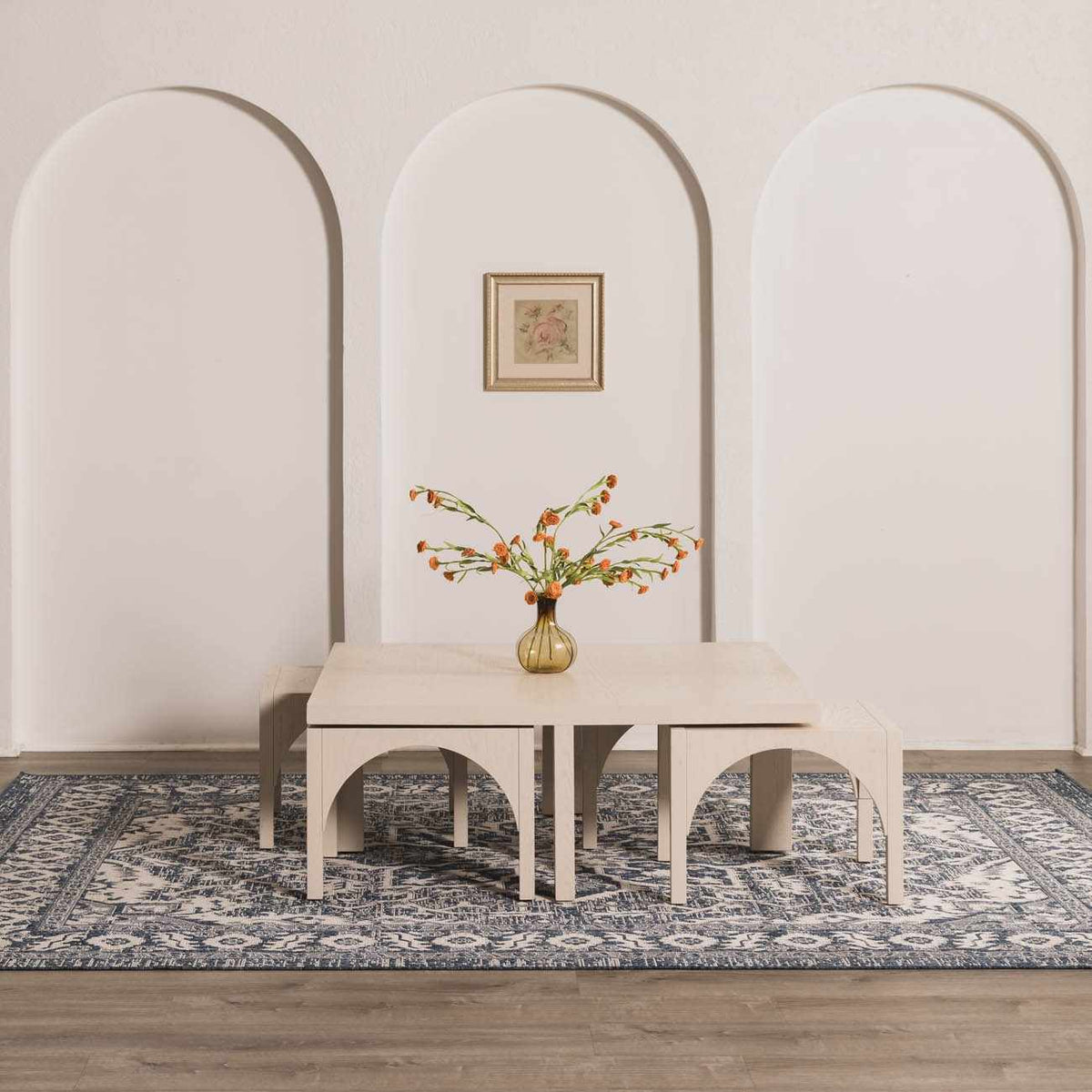 Etoile Navy Blue Performance Outdoor Rug