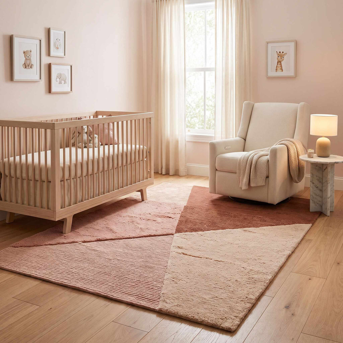 Gedynu Modern Minimalist  Handmade Washable Area Rug
