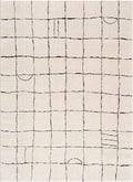 Keanu Black & White Area Rug - Clearance