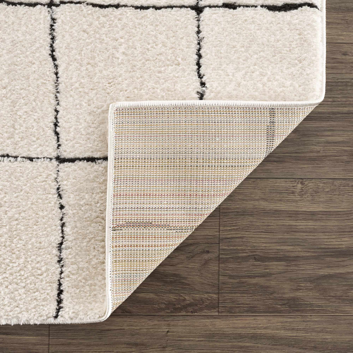 Keanu Black & White Area Rug - Clearance