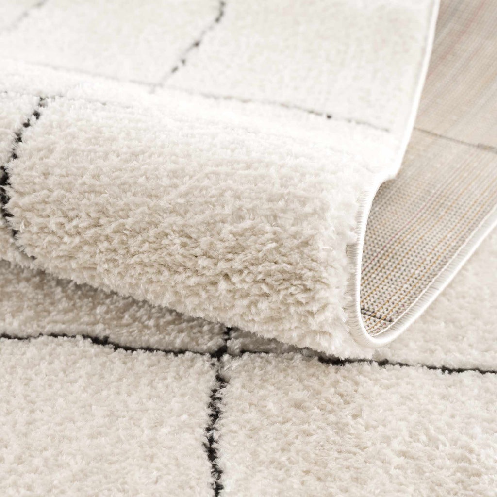 Keanu Black & White Area Rug - Clearance