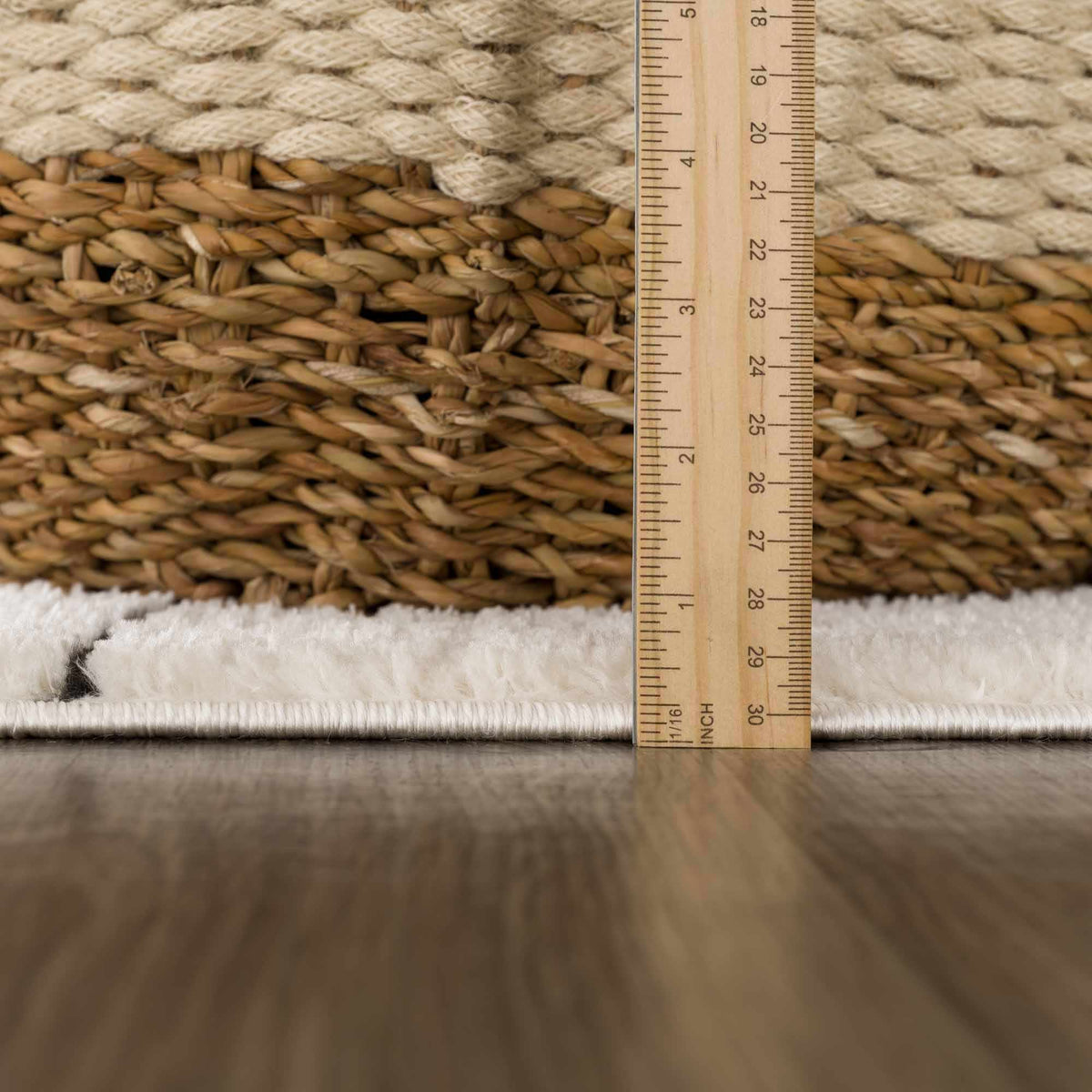 Keanu Black & White Area Rug - Clearance