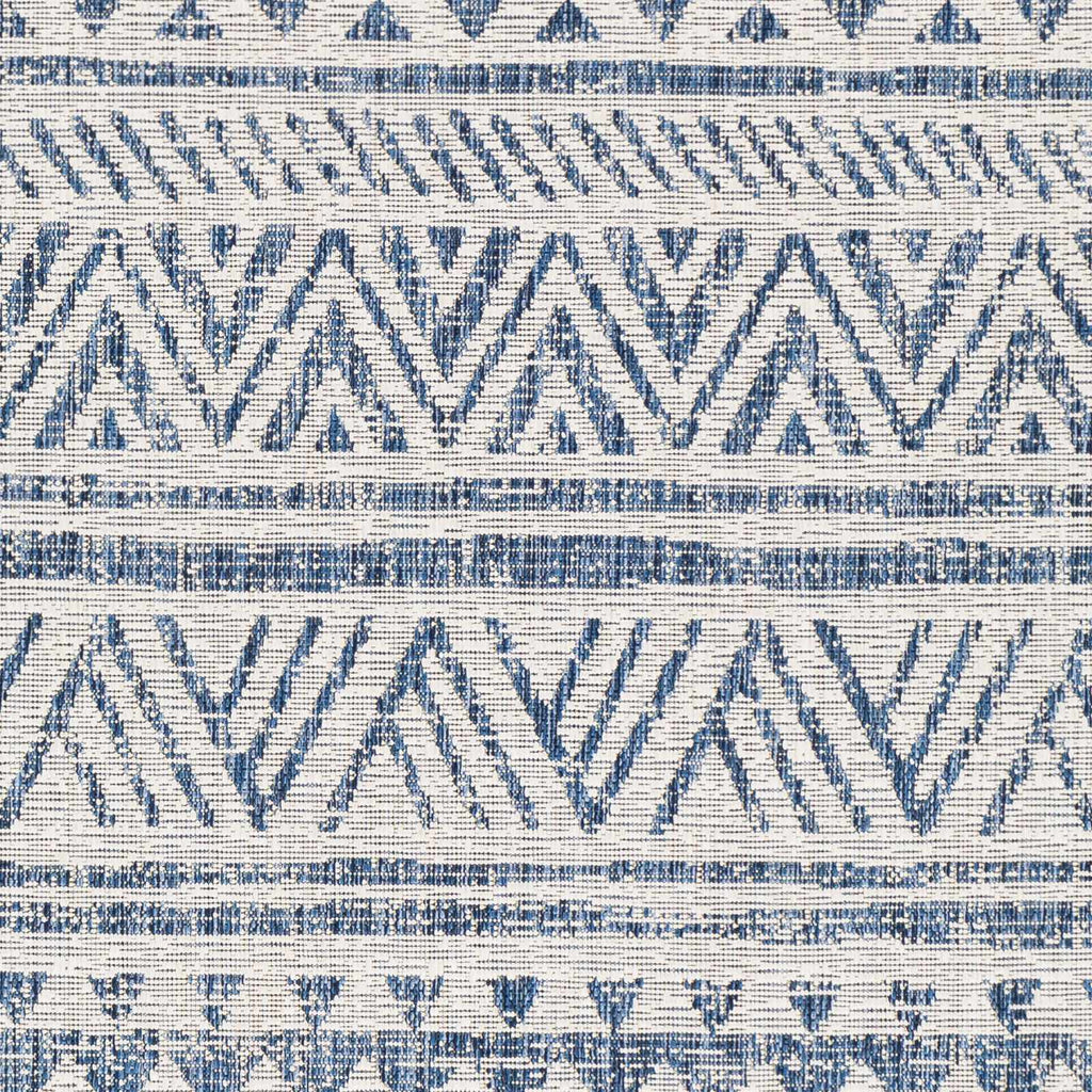 Novato Navy All Over Pattern Performance Outdoor Rug