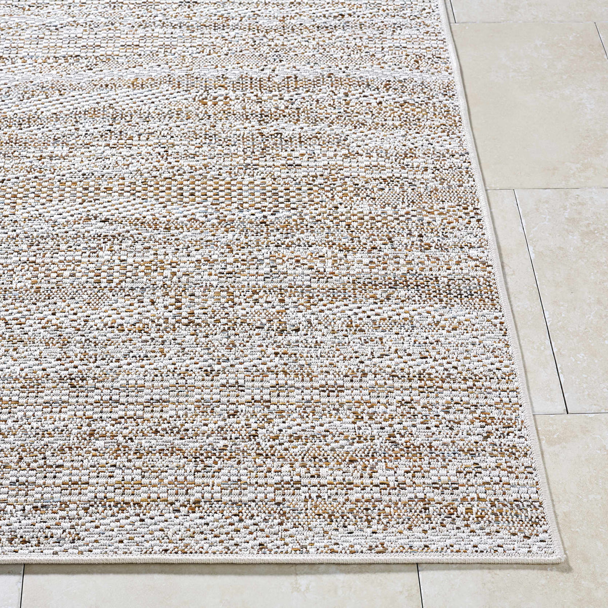 Alezae Beige Outdoor Area Rug