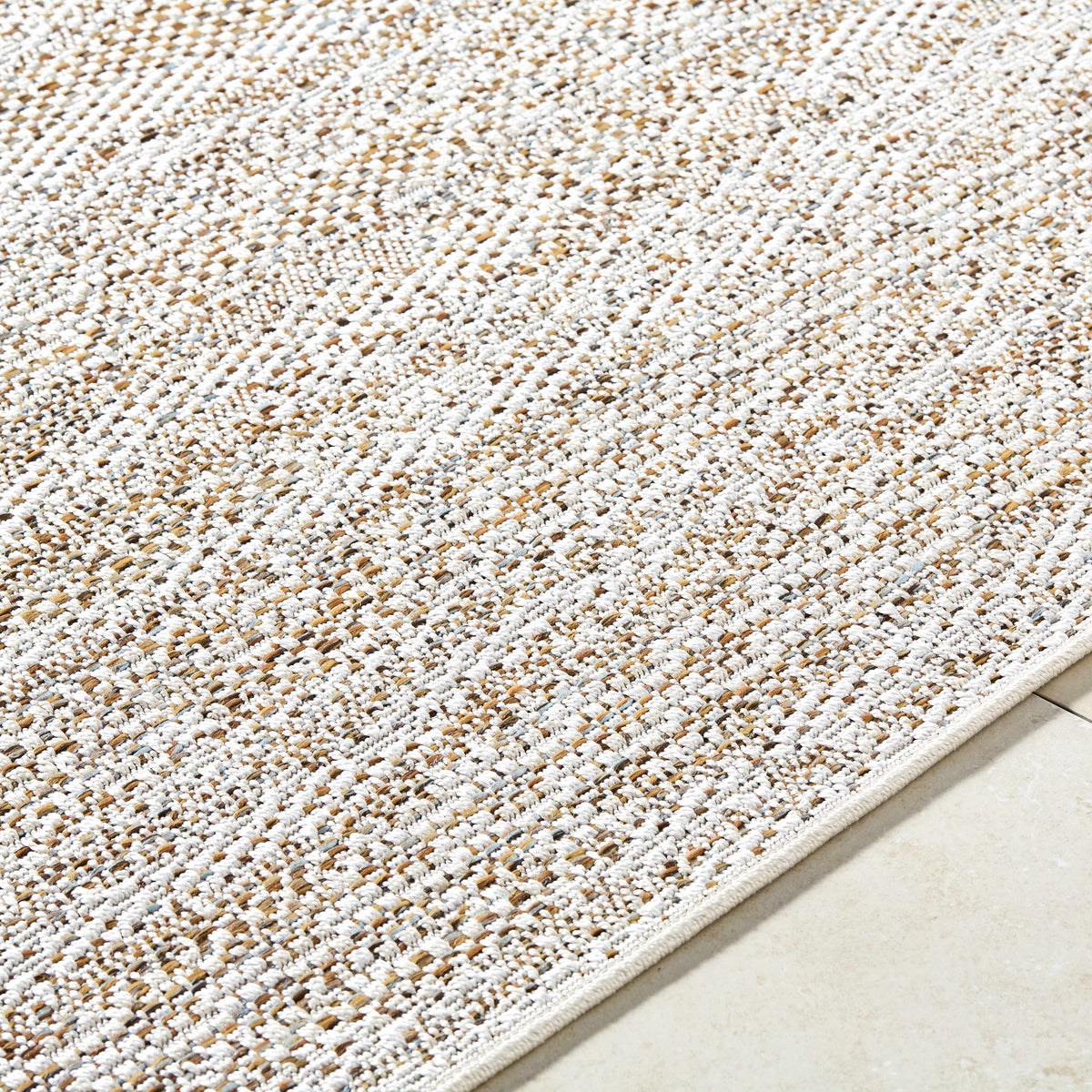 Alezae Beige Outdoor Area Rug