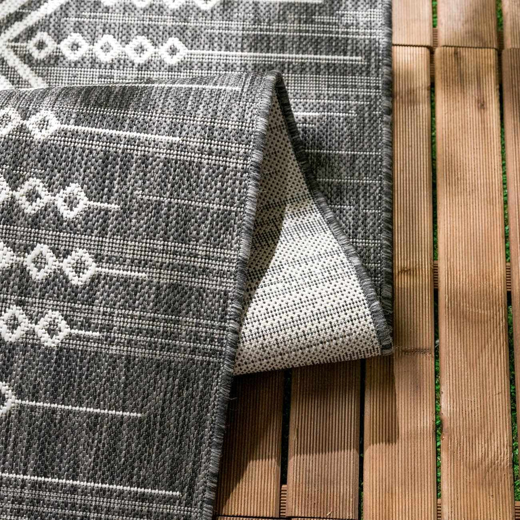 Frankville Black&White All Over Performance Outdoor Rug