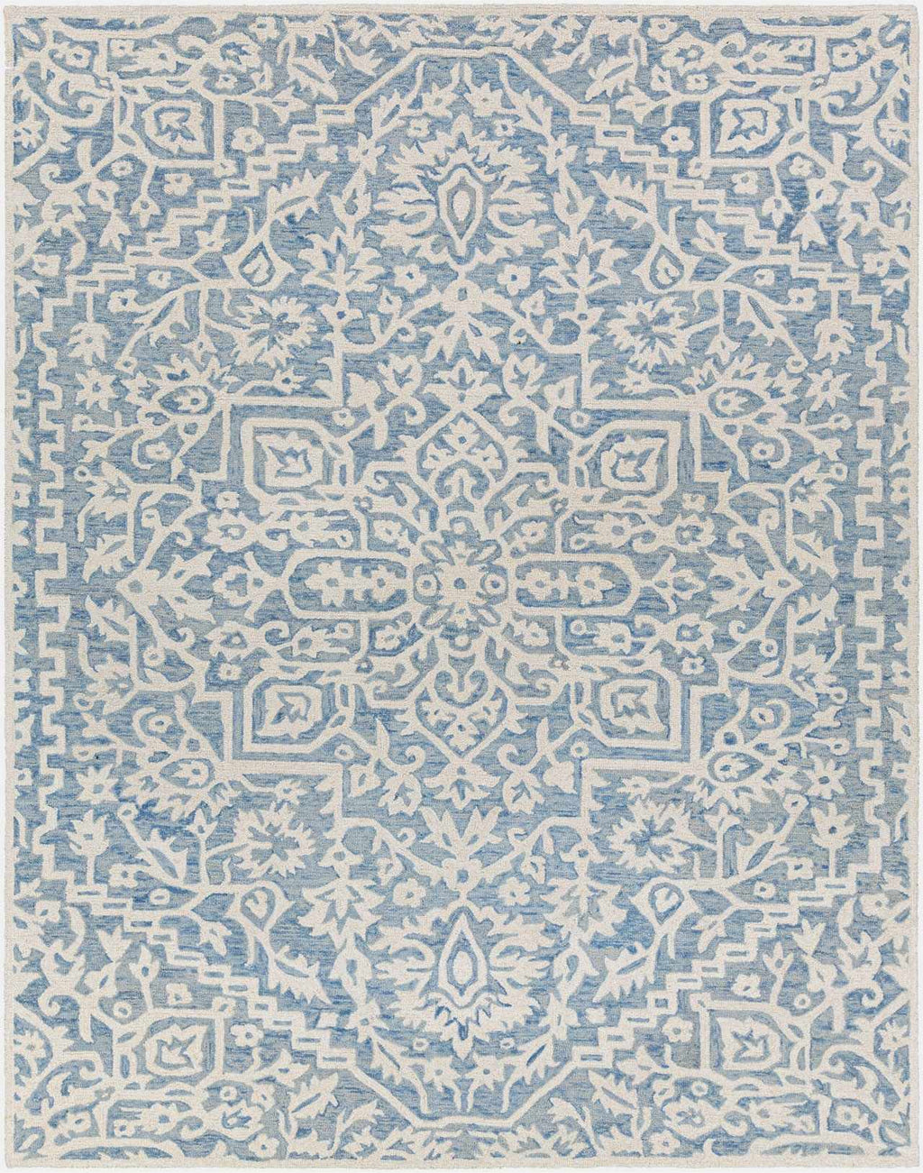 Gagebrook Blue Wool Area Rug