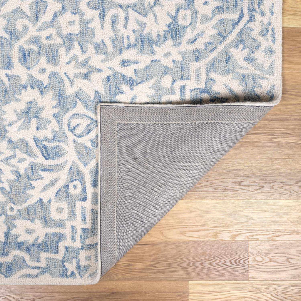 Gagebrook Blue Wool Area Rug